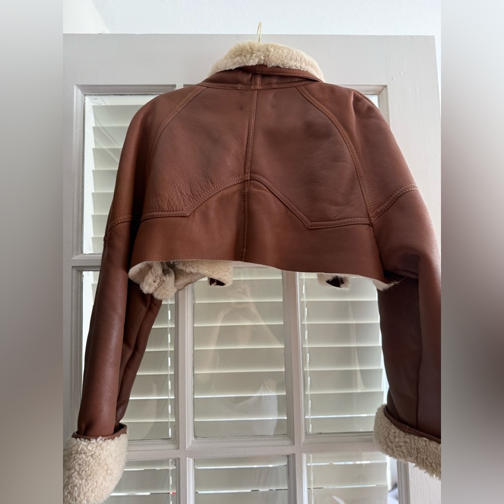 Vintage Custom Made Shearling Women's Jacket - Picture 5 of 10